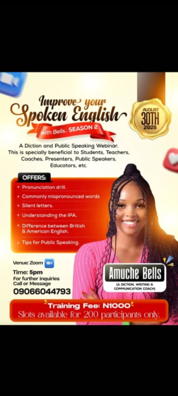 Amuche Bells — Founder, Bells Diction Hub